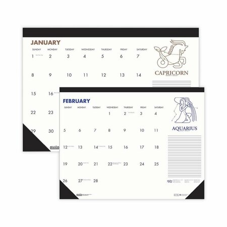 COMPASION Zodiac Desk Calendar, White CO3757759